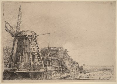 El molino de viento de Rembrandt van Rijn