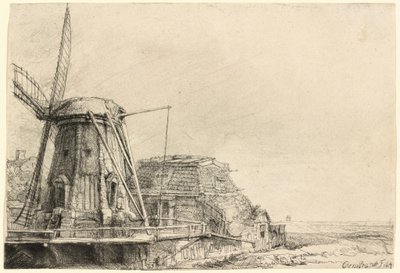 El molino de viento de Rembrandt van Rijn