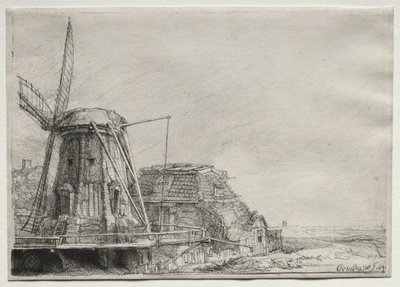 El molino de viento de Rembrandt van Rijn