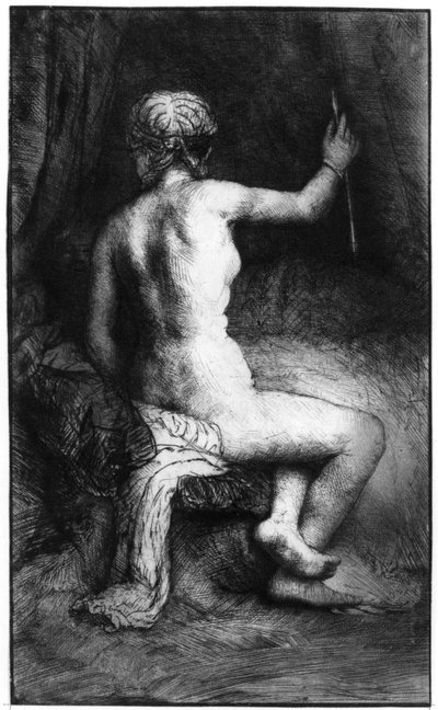 La mujer con la flecha de Rembrandt van Rijn