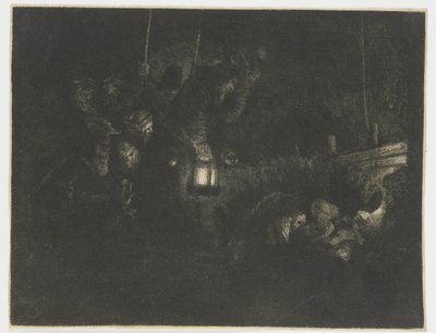 La adoración de los pastores: una pieza nocturna de Rembrandt van Rijn