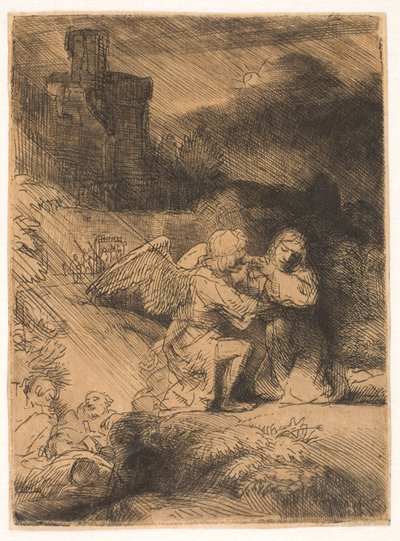 La agonía en el jardín de Rembrandt van Rijn