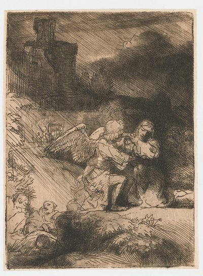 La agonía en el jardín de Rembrandt van Rijn