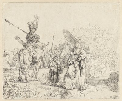 El bautismo del eunuco de Rembrandt van Rijn