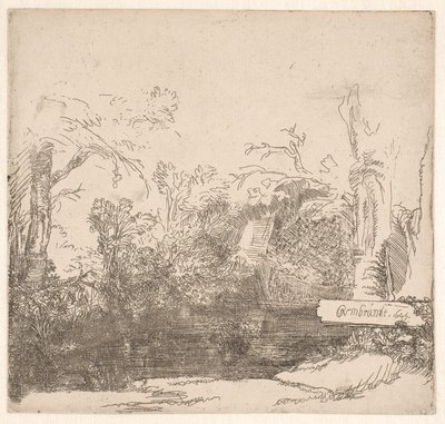 El cobertizo para barcas de Rembrandt van Rijn