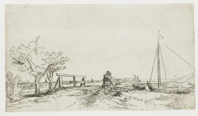 El puente de Klein Kostverloren en el Amstel de Rembrandt van Rijn