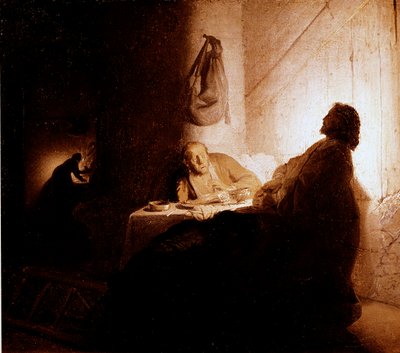 La cena de Emaús de Rembrandt van Rijn
