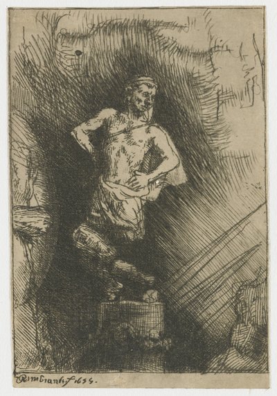 La imagen vista por Nabucodonosor de Rembrandt van Rijn