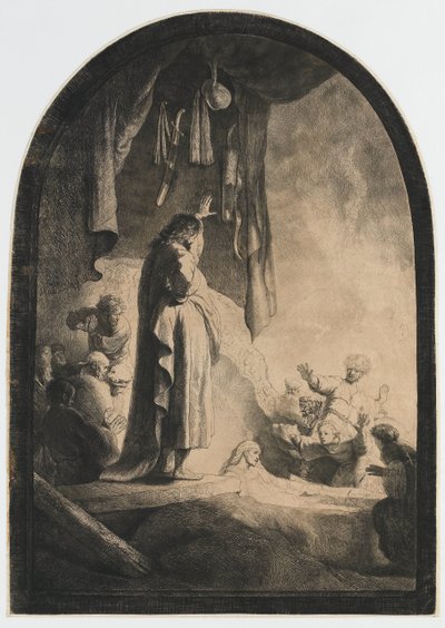 La resurrección de Lázaro: el plato más grande de Rembrandt van Rijn