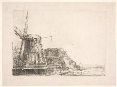 El molino de viento de Rembrandt van Rijn