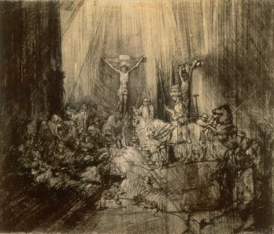 Tres crucifijos, 1653 de Rembrandt van Rijn