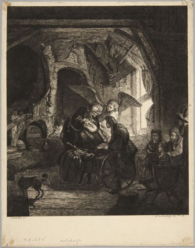 Tobías recuperando la vista de Rembrandt van Rijn