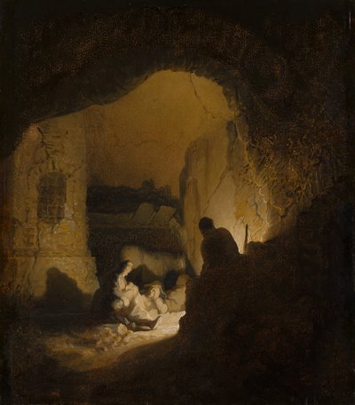 Viajeros descansando de Rembrandt van Rijn