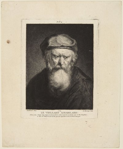 Anciano atrabiliario de Rembrandt van Rijn
