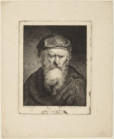 Anciano atrabiliario de Rembrandt van Rijn