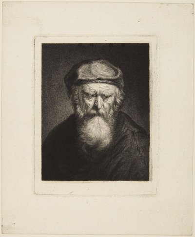 Anciano irascible de Rembrandt van Rijn