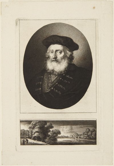 Anciano con toque de Rembrandt van Rijn
