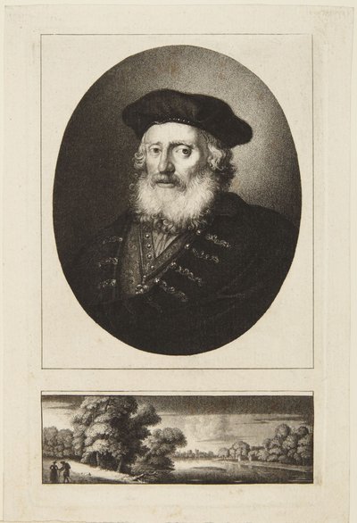 Anciano con gorro de Rembrandt van Rijn