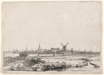 Vista de Ámsterdam desde el Noroeste de Rembrandt van Rijn