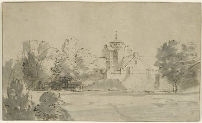 Vista de Mariakerk en Utrecht desde el sur de Rembrandt van Rijn