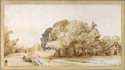 Camino del Pueblo, c. 1650 de Rembrandt van Rijn