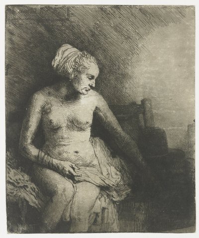 Mujer en el baño, con un sombrero al lado
Mujer en el baño con un sombrero a su lado de Rembrandt van Rijn