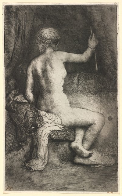 Mujer con la flecha de Rembrandt van Rijn
