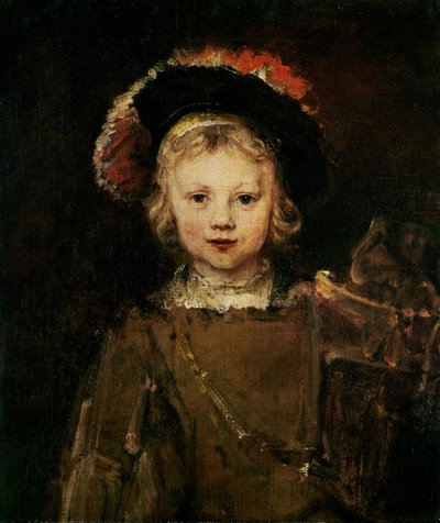 Niño en traje de gala, c.1660 de Rembrandt van Rijn