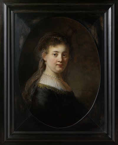 Joven mujer en traje de fantasía, 1633 de Rembrandt van Rijn