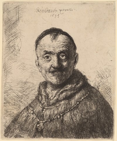 La primera cabeza oriental de Rembrandt van Rijn and Studio of Rembrandt