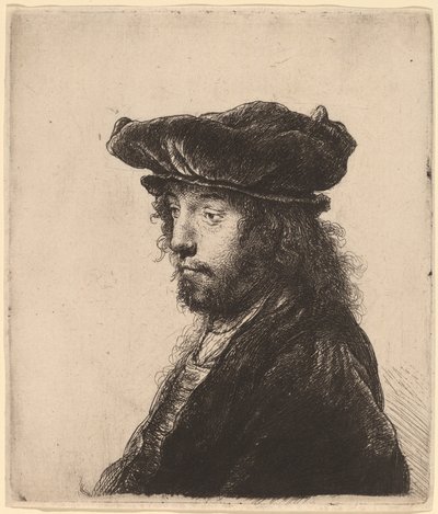La cuarta cabeza oriental de Rembrandt van Rijn and Studio of Rembrandt