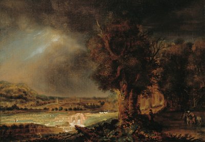 Paisaje con el Buen Samaritano de Rembrandts skole