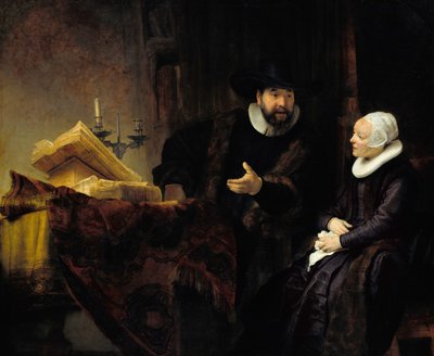 El predicador menonita Anslo y su esposa de Rembrandt van Rijn