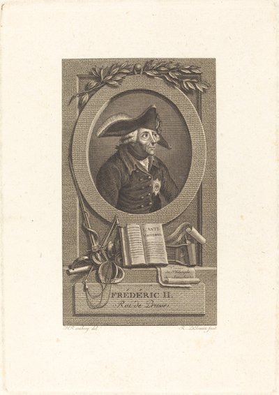 Federico el Grande, Rey de Prusia de Remi Henri Joseph Delvaux after Johann Heinrich Ramberg