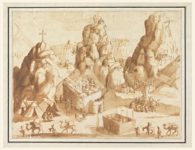Paisaje Fantástico con Escenas del Antiguo y Nuevo Testamento de Remigio Cantagallina