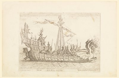Hercole barca del Sig. Nicolo Cimenes, de Vessels of the Argonauts para la celebración de bodas de Cosimo de