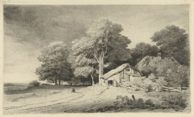 Granja en un camino de Remigius Adrianus Haanen