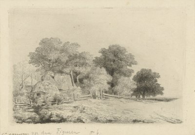 Granja junto a una valla de Remigius Adrianus Haanen