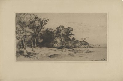 paisaje con granja de Remigius Adrianus Haanen