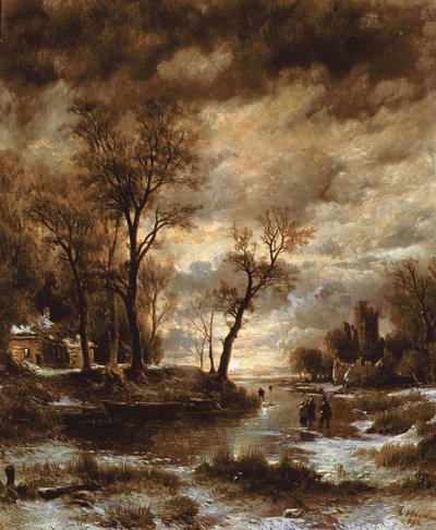 Invierno en Holanda, 1872 de Remigius Adrianus Haanen