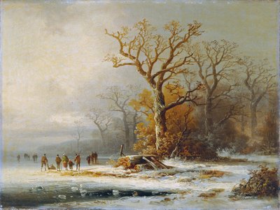 paisaje de invierno de Remigius Adrianus van Haanen