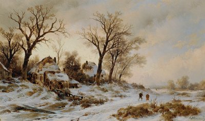 paisaje de invierno de Remigius Adrianus van Haanen