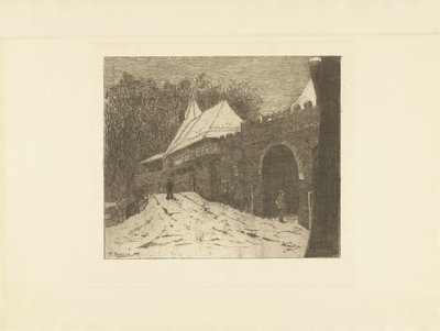 Paisaje urbano con Koppelpoort en Amersfoort de Remmert Dekker