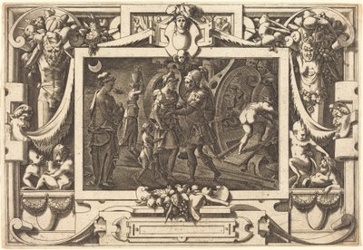 Medea embarca con Jason de René Boyvin after Leonard Thiry