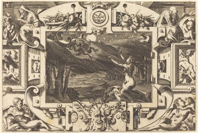 La invocación de Medea de René Boyvin after Leonard Thiry