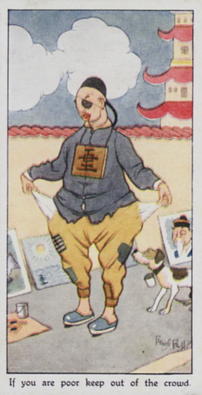 Proverbio oriental: Si eres pobre, mantente fuera de la multitud de René Bull
