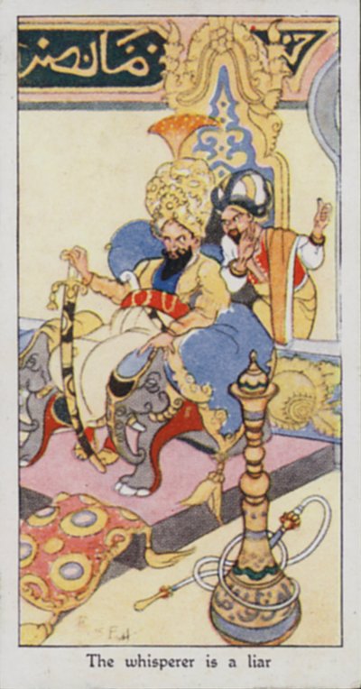 Proverbio oriental: El susurrador es un mentiroso de René Bull