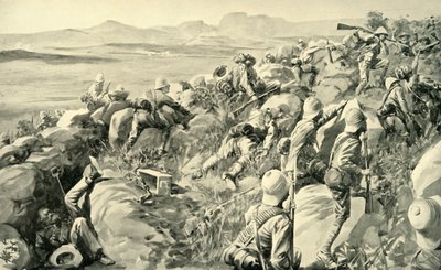 El alivio de Ladysmith - El último asalto en la colina Hlangwane de René Bull