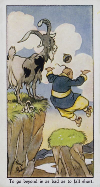 Ir más allá es tan malo como quedarse corto de René Bull