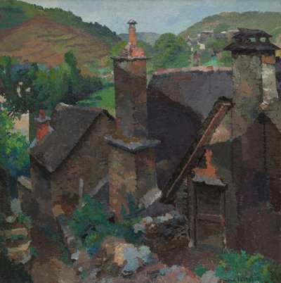 Antigua chimenea de Estaing, Aveyron de René Fontayne